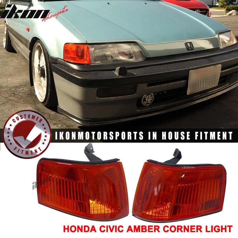 oem fits 88 91 honda civic 5dr wagon only corner lights lamp pair Silver Honda Civic Wagon oem fits 88 91 honda civic 5dr wagon only corner lights lamp pair jdm amber walmart com